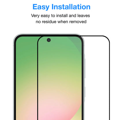 [2 Pack] MEZON Full Coverage Samsung Galaxy A56 5G Tempered Glass Crystal Clear Premium 9H HD Screen Protector