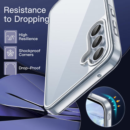 MEZON Galaxy A56 5G Ultra Slim Crystal Clear Premium TPU Gel Back Case – Shock Absorption, Wireless Charging Compatible