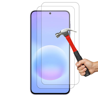 [2 Pack] MEZON Samsung Galaxy A57 5G Tempered Glass Crystal Clear Premium 9H HD Case Friendly Screen Protector (Galaxy A57 5G, 9H)