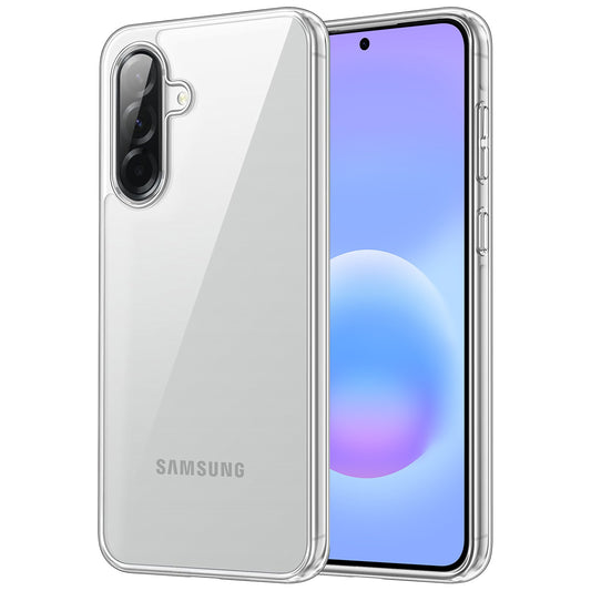 MEZON Galaxy A57 5G Ultra Slim Crystal Clear Premium TPU Gel Back Case – Shock Absorption, Wireless Charging Compatible