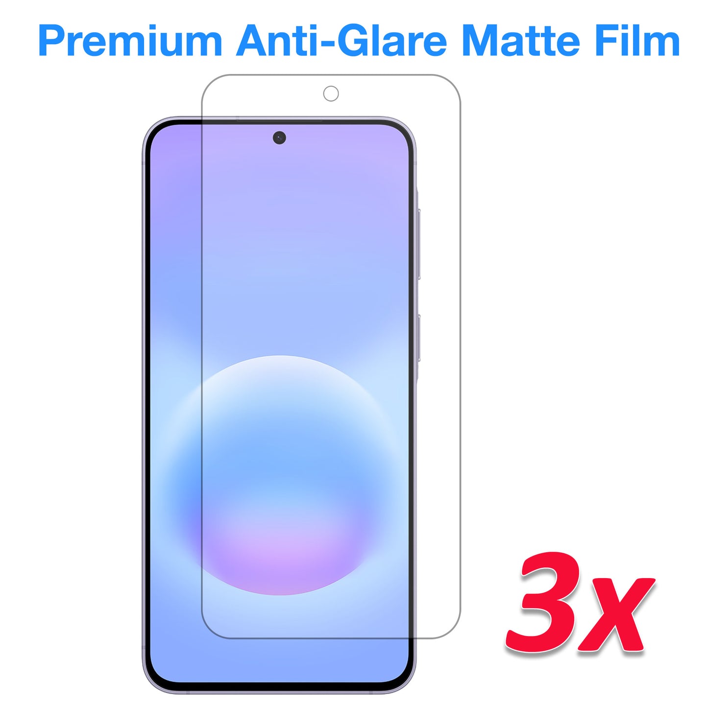 [3 Pack] MEZON Samsung Galaxy A57 5G Anti-Glare Matte Screen Protector Case Friendly Film (Galaxy A57 5G, Matte)