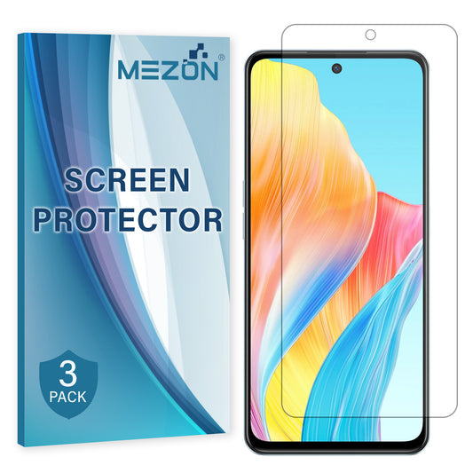 [3 Pack] MEZON OPPO A58 4G Premium Hydrogel Clear Edge-to-Edge Full Coverage Screen Protector Film