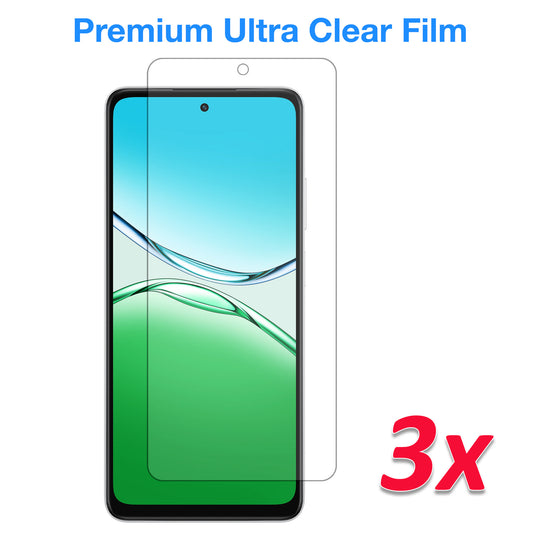 [3 Pack] MEZON OPPO A5 4G Ultra Clear Screen Protector Case Friendly Film (OPPO A5 4G, Clear)