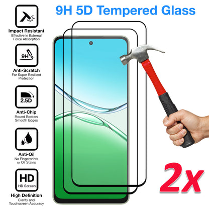 [2 Pack] MEZON OPPO A5 Pro 5G Full Coverage Tempered Glass Crystal Clear Premium 9H HD Screen Protector (OPPO A5 Pro 5G, 9H Full)