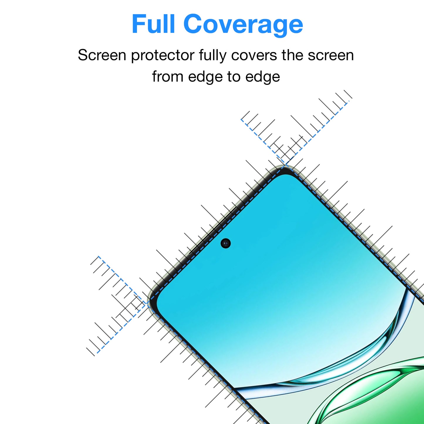 [2 Pack] MEZON OPPO A5 Pro 5G Full Coverage Tempered Glass Crystal Clear Premium 9H HD Screen Protector (OPPO A5 Pro 5G, 9H Full)