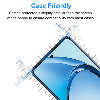 [3 Pack] MEZON OPPO A60 Ultra Clear Screen Protector Case Friendly Film (OPPO A60, Clear)