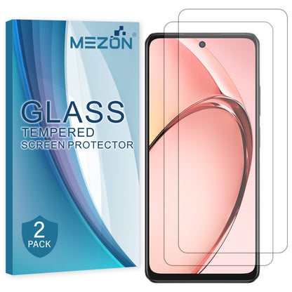 [2 Pack] MEZON Tempered Glass for OPPO A60 5G Crystal Clear Premium 9H HD Case Friendly Screen Protector (OPPO A60 5G, 9H)