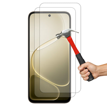 [2 Pack] MEZON Tempered Glass for OPPO A6 5G Crystal Clear Premium 9H HD Case Friendly Screen Protector (OPPO A6 5G, 9H)