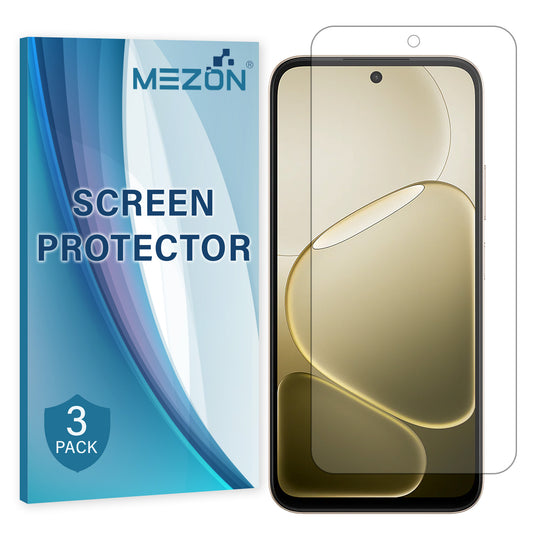 [3 Pack] MEZON OPPO A6 5G Ultra Clear Screen Protector Case Friendly Film (OPPO A6 5G, Clear)