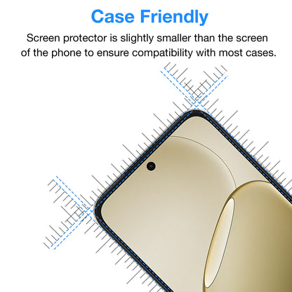 [2 Pack] MEZON Tempered Glass for OPPO A6 5G Crystal Clear Premium 9H HD Case Friendly Screen Protector (OPPO A6 5G, 9H)