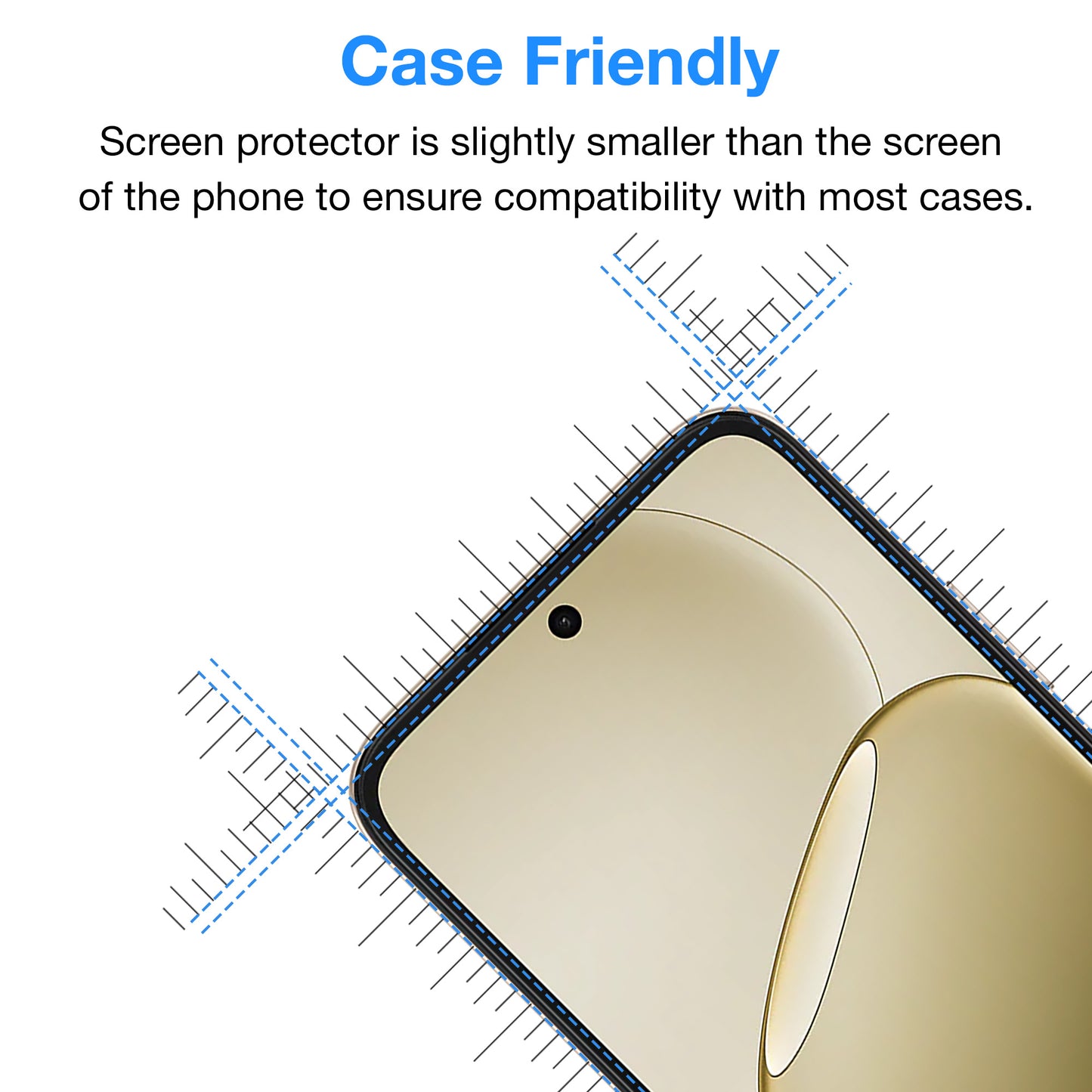 [3 Pack] MEZON OPPO A6 5G Anti-Glare Matte Screen Protector Case Friendly Film (OPPO A6 5G, Matte)