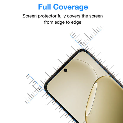 [2 Pack] MEZON OPPO A6 5G Full Coverage Tempered Glass Crystal Clear Premium 9H HD Screen Protector (OPPO A6 5G, 9H Full)