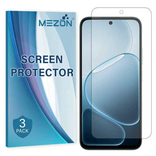 [3 Pack] MEZON OPPO A6x 4G Ultra Clear Screen Protector Case Friendly Film (OPPO A6x 4G, Clear)