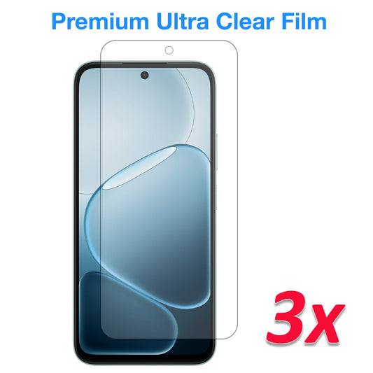 [3 Pack] MEZON OPPO A6x 4G Ultra Clear Screen Protector Case Friendly Film (OPPO A6x 4G, Clear)