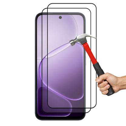 [2 Pack] MEZON OPPO A6x 5G Full Coverage Tempered Glass Crystal Clear Premium 9H HD Screen Protector (OPPO A6x 5G, 9H Full)