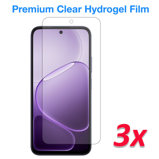 [3 Pack] MEZON OPPO A6x 5G Premium Hydrogel Clear Edge-to-Edge Full Coverage Screen Protector Film