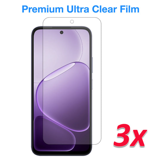 [3 Pack] MEZON OPPO A6x 5G Ultra Clear Screen Protector Case Friendly Film (OPPO A6x 5G, Clear)