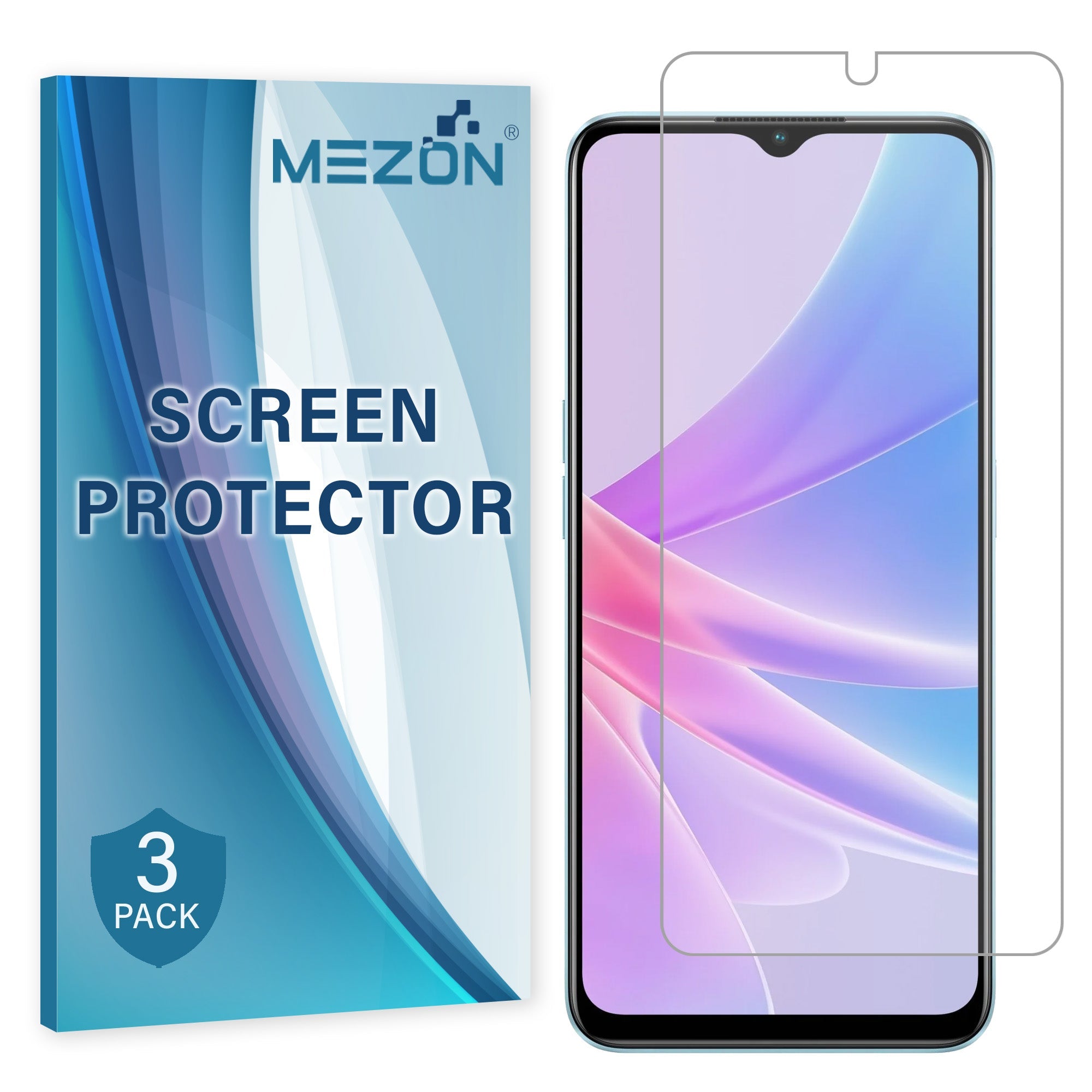 [3 Pack] MEZON OPPO A57 Clear Edge-to-Edge Hydrogel Film
