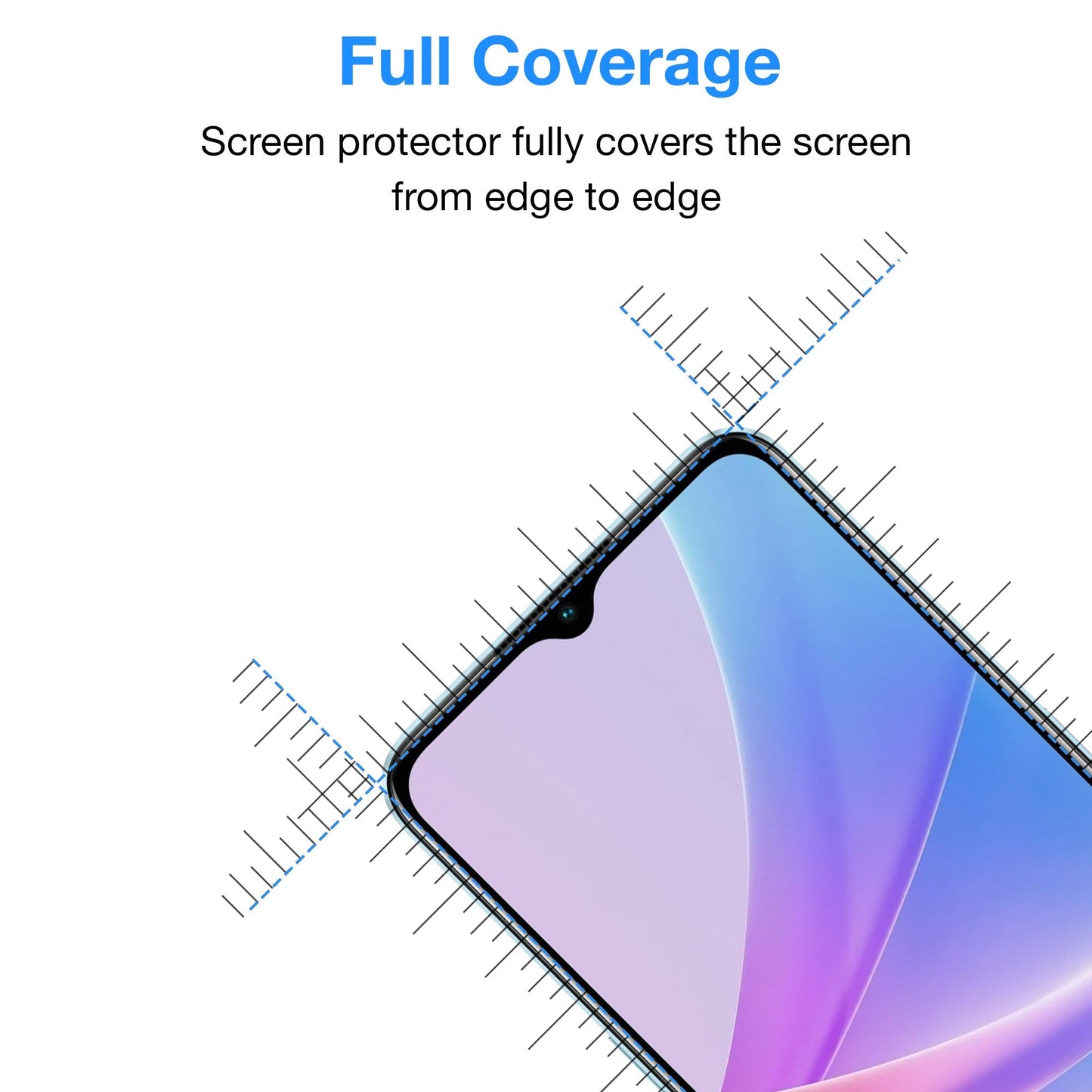 [3 Pack] MEZON OPPO A57 Premium Hydrogel Clear Edge-to-Edge Full Coverage Screen Protector Film