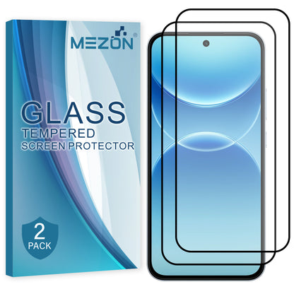 [2 Pack] MEZON OPPO A7 Pro 5G Full Coverage Tempered Glass Crystal Clear Premium 9H HD Screen Protector (OPPO A7 Pro 5G, 9H Full)