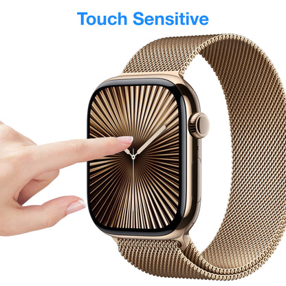 [3 Pack] MEZON Apple Watch Series 10 (42 mm) Ultra Clear TPU Film Screen Protectors Shock Absorption (Apple Watch 10 42mm, Clear)