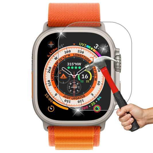 Apple Watch Ultra 3 case-friendly tempered glass