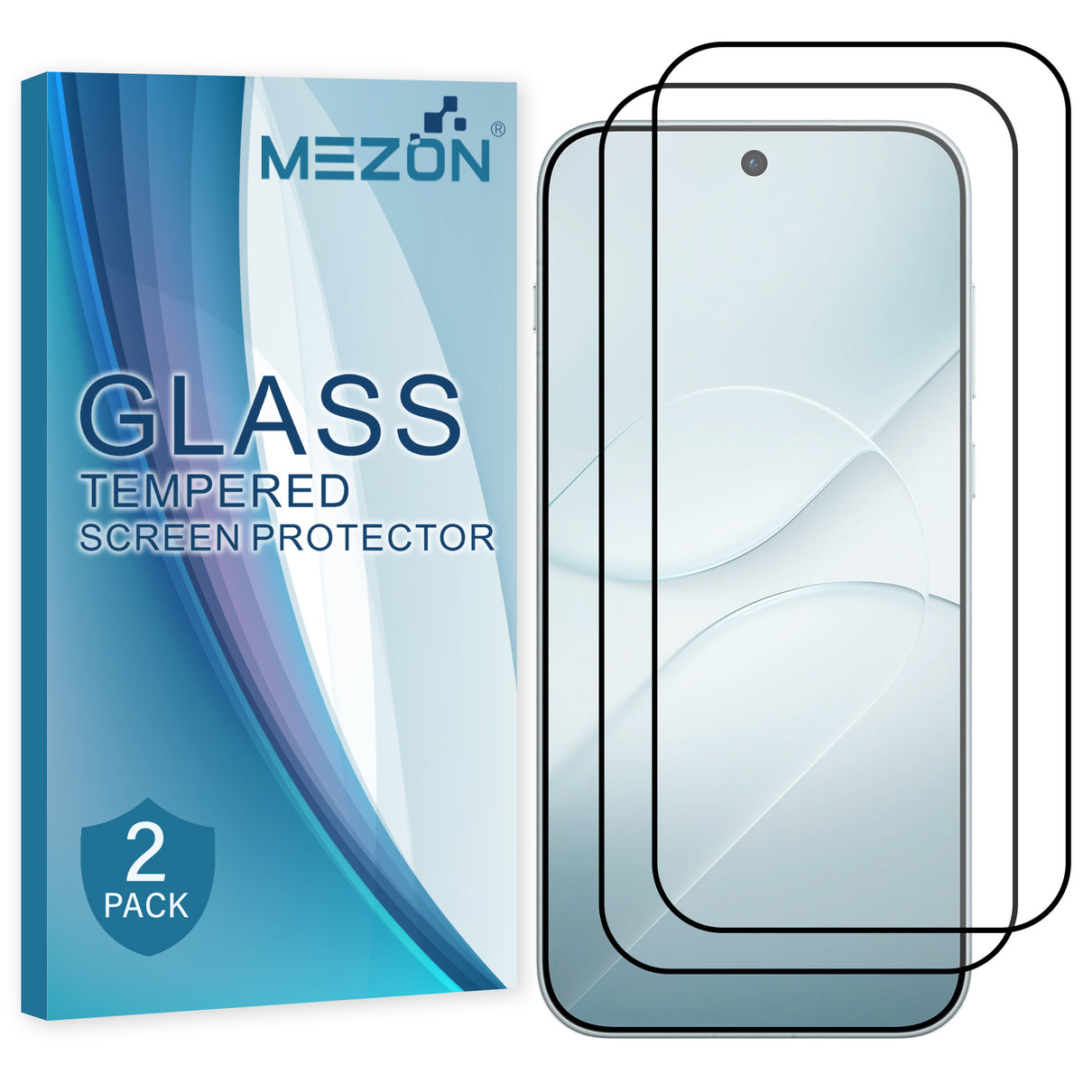 [2 Pack] MEZON OPPO Find X10 5G Full Coverage Tempered Glass Crystal Clear Premium 9H HD Screen Protector (OPPO Find X10 5G, 9H Full)