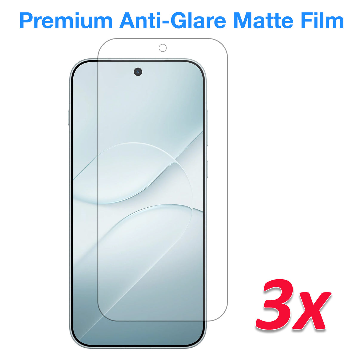 [3 Pack] MEZON OPPO Find X10 5G Anti-Glare Matte Screen Protector Case Friendly Film (OPPO Find X10 5G, Matte)