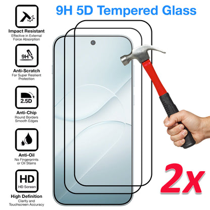 [2 Pack] MEZON OPPO Find X10 5G Full Coverage Tempered Glass Crystal Clear Premium 9H HD Screen Protector (OPPO Find X10 5G, 9H Full)