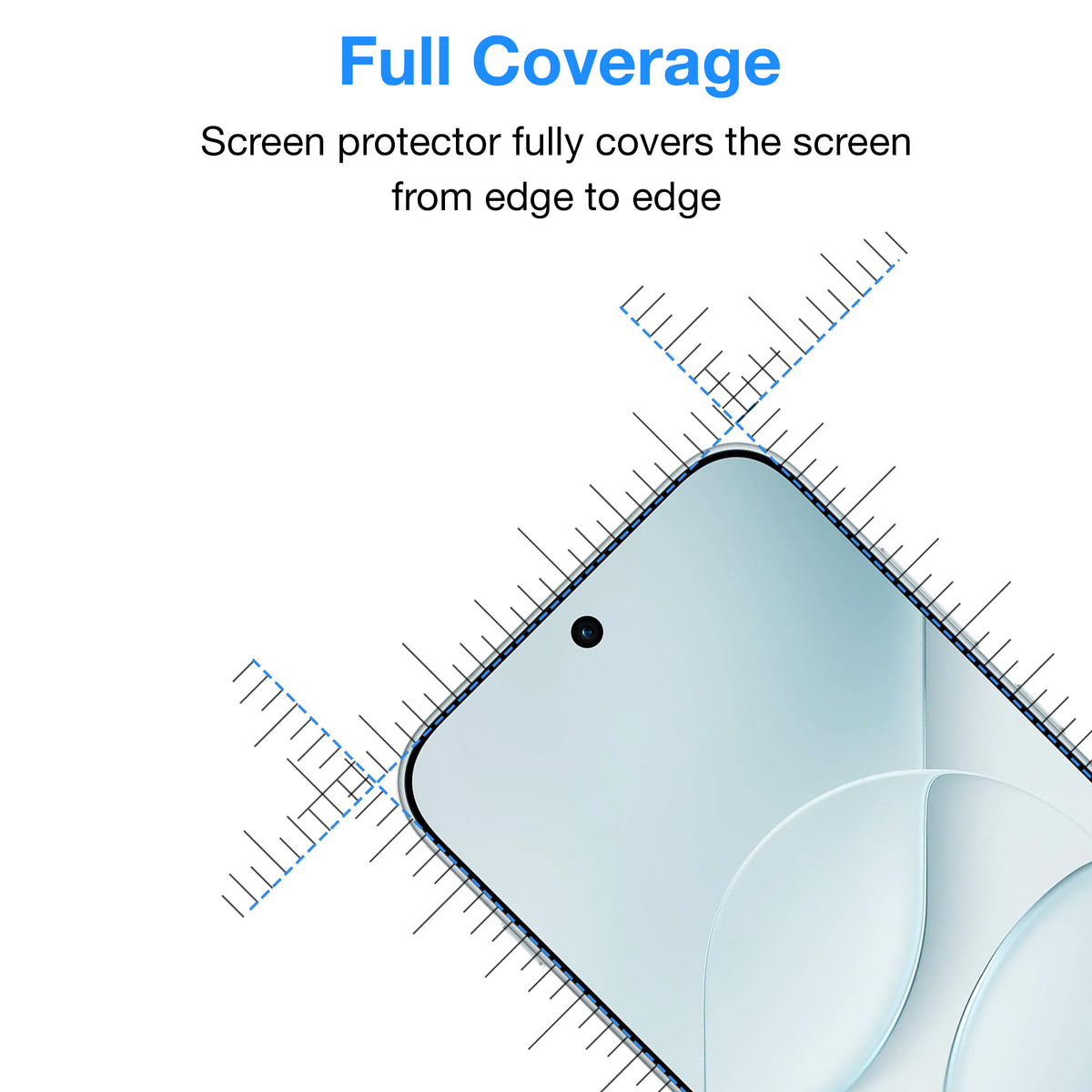 [2 Pack] MEZON OPPO Find X10 5G Full Coverage Tempered Glass Crystal Clear Premium 9H HD Screen Protector (OPPO Find X10 5G, 9H Full)