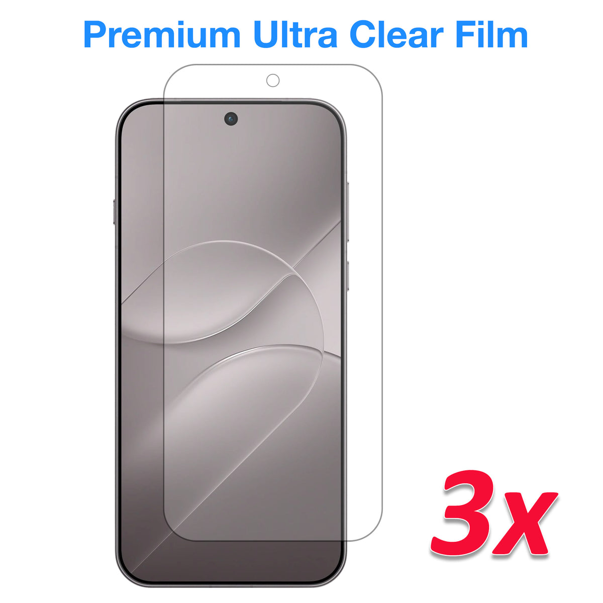 [3 Pack] MEZON OPPO Find X10 Pro Max 5G Clear Screen Protector Case Friendly Film (OPPO Find X10 Pro Max 5G, Clear)