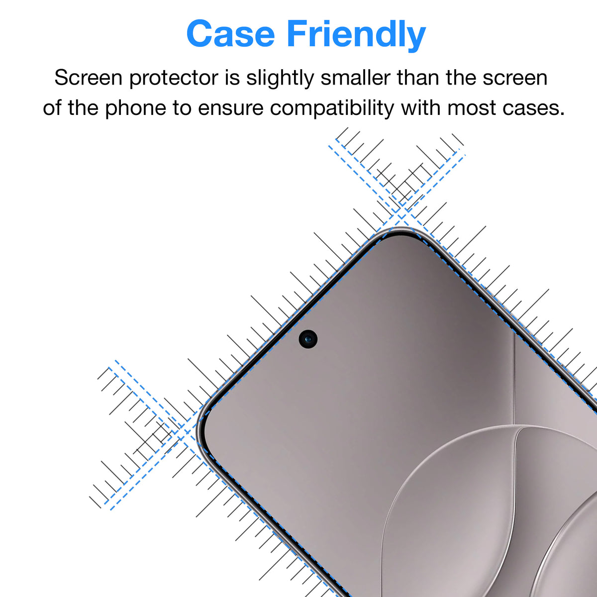 [3 Pack] MEZON OPPO Find X10 Pro Max 5G Clear Screen Protector Case Friendly Film (OPPO Find X10 Pro Max 5G, Clear)