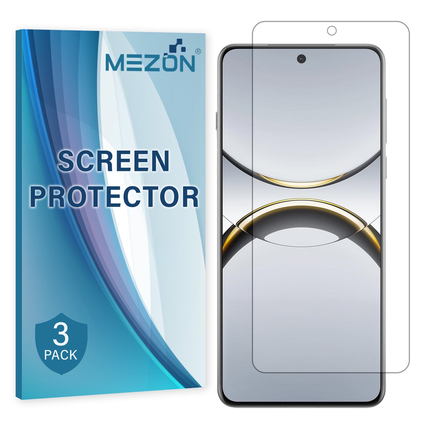 [3 Pack] MEZON OPPO Find X8 Pro Ultra Clear Screen Protector Case Friendly Film (OPPO Find X8 Pro, Clear)