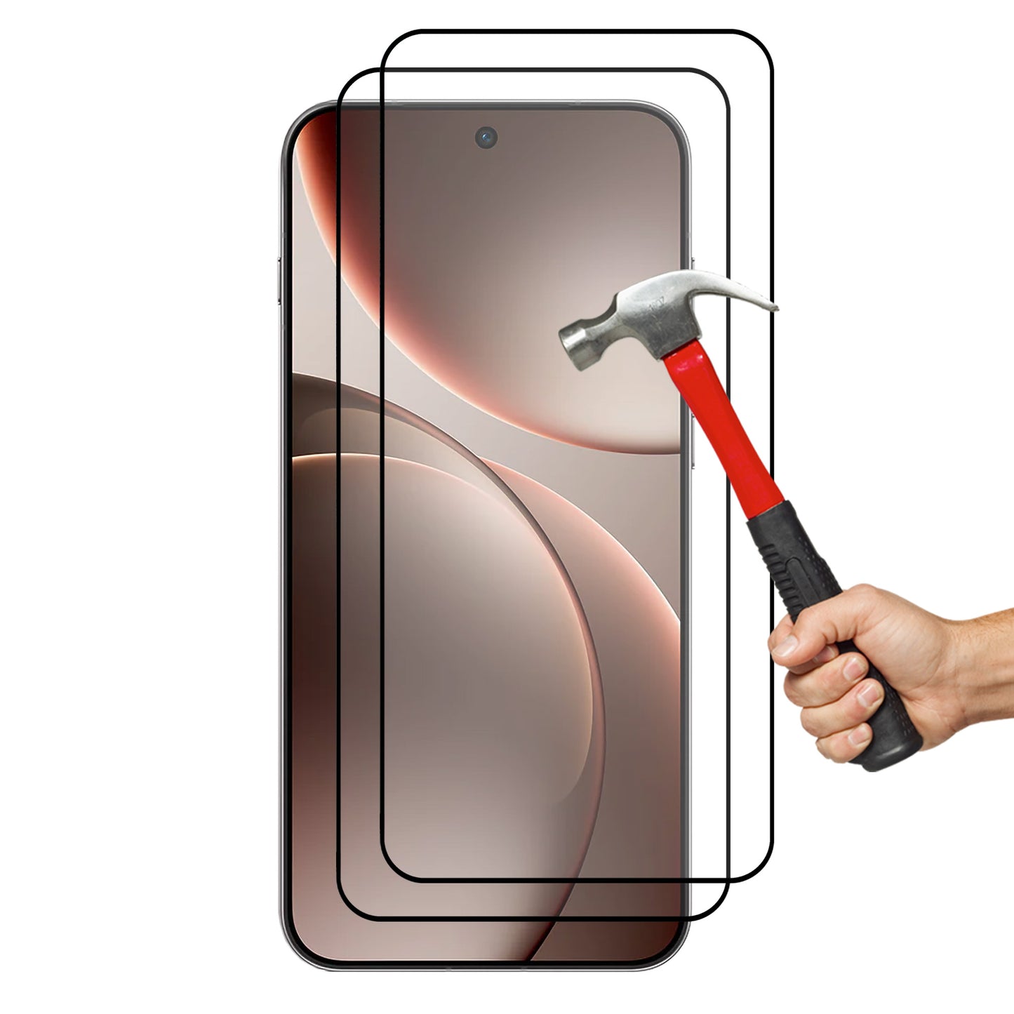 [2 Pack] MEZON OPPO Find X9 5G Full Coverage Tempered Glass Crystal Clear Premium 9H HD Screen Protector (OPPO Find X9 5G, 9H Full)