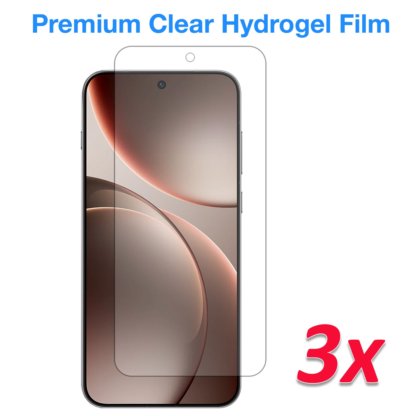 [3 Pack] MEZON OPPO Find X9 Pro 5G Premium Hydrogel Clear Edge-to-Edge Full Coverage Screen Protector Film