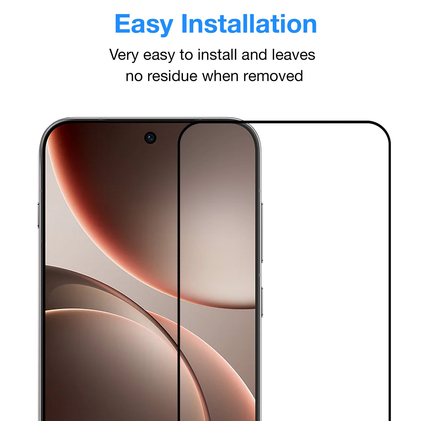 [2 Pack] MEZON OPPO Find X9 5G Full Coverage Tempered Glass Crystal Clear Premium 9H HD Screen Protector (OPPO Find X9 5G, 9H Full)