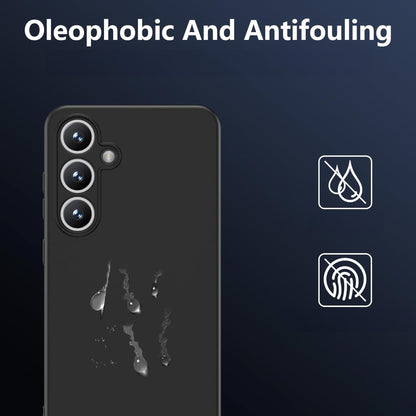 MEZON Samsung Galaxy S24 FE (6.7") Slim Black Premium TPU Gel Back Case – Shock Absorption (Galaxy S24 FE, Gel Black)