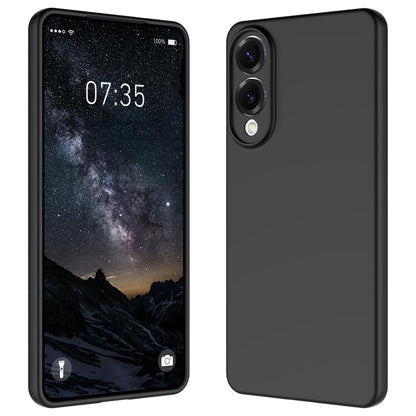 MEZON Samsung Galaxy S25 Edge (6.7") Slim Black Premium TPU Gel Back Case – Shock Absorption (Galaxy S25 Edge, Gel Black)