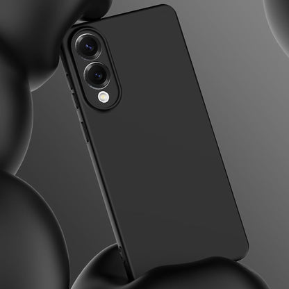 MEZON Samsung Galaxy S25 Edge (6.7") Slim Black Premium TPU Gel Back Case – Shock Absorption (Galaxy S25 Edge, Gel Black)