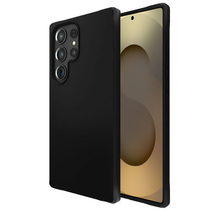 MEZON Samsung Galaxy S25 Ultra (6.9") Slim Black Premium TPU Gel Back Case – Shock Absorption (Galaxy S25 Ultra, Gel Black)