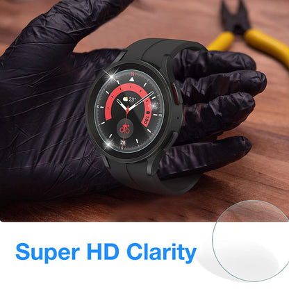 [2 Pack] MEZON Samsung Galaxy Watch6 Classic (47 mm) Premium Tempered Glass Protector Shock Absorption (Galaxy Watch6 Classic 47mm, 9H)