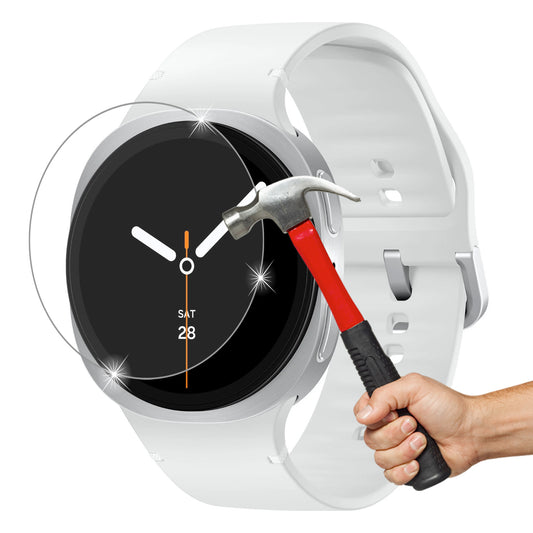 [2 Pack] MEZON Samsung Galaxy Watch8 (40 mm) Premium Tempered Glass Protector Shock Absorption (Galaxy Watch8 40mm, 9H)