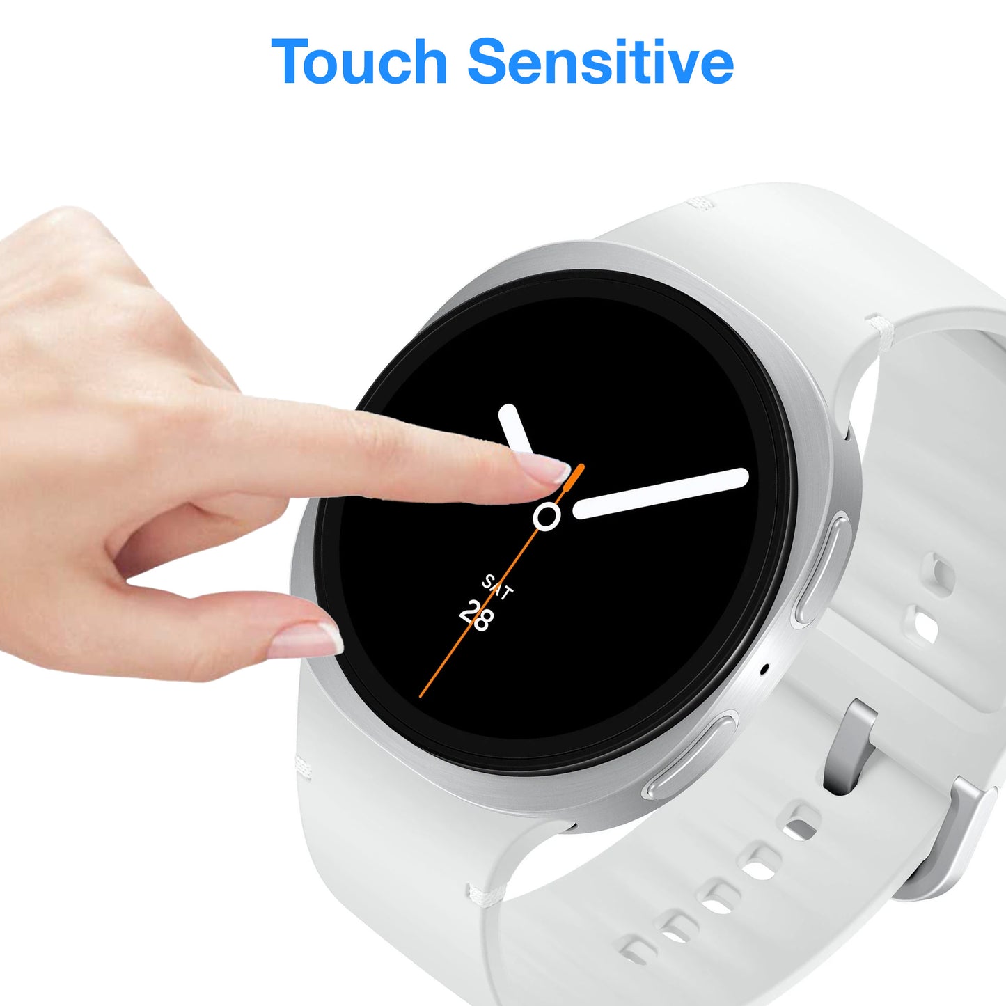 [2 Pack] MEZON Samsung Galaxy Watch8 (40 mm) Premium Tempered Glass Protector Shock Absorption (Galaxy Watch8 40mm, 9H)