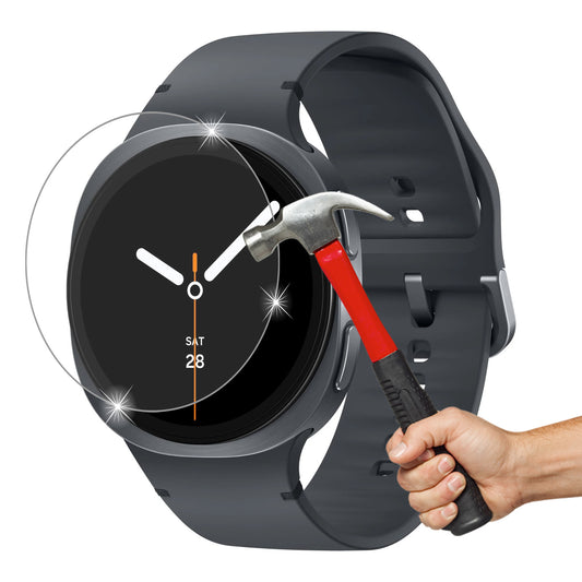 [2 Pack] MEZON Samsung Galaxy Watch8 (44 mm) Premium Tempered Glass Protector Shock Absorption (Galaxy Watch8 44mm, 9H)