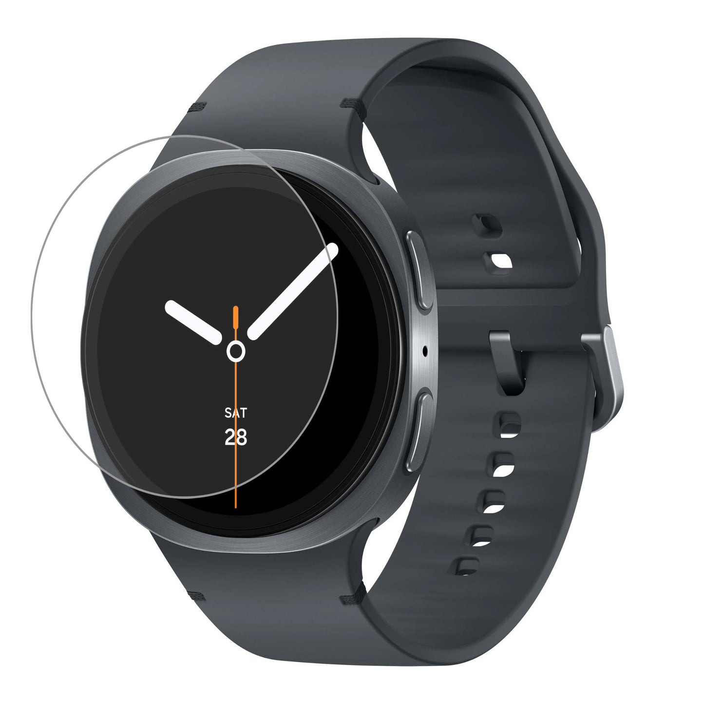 [3 Pack] MEZON Samsung Galaxy Watch8 (44 mm) Ultra Clear TPU Film Screen Protectors – Shock Absorption (Watch 8 44mm, Clear)