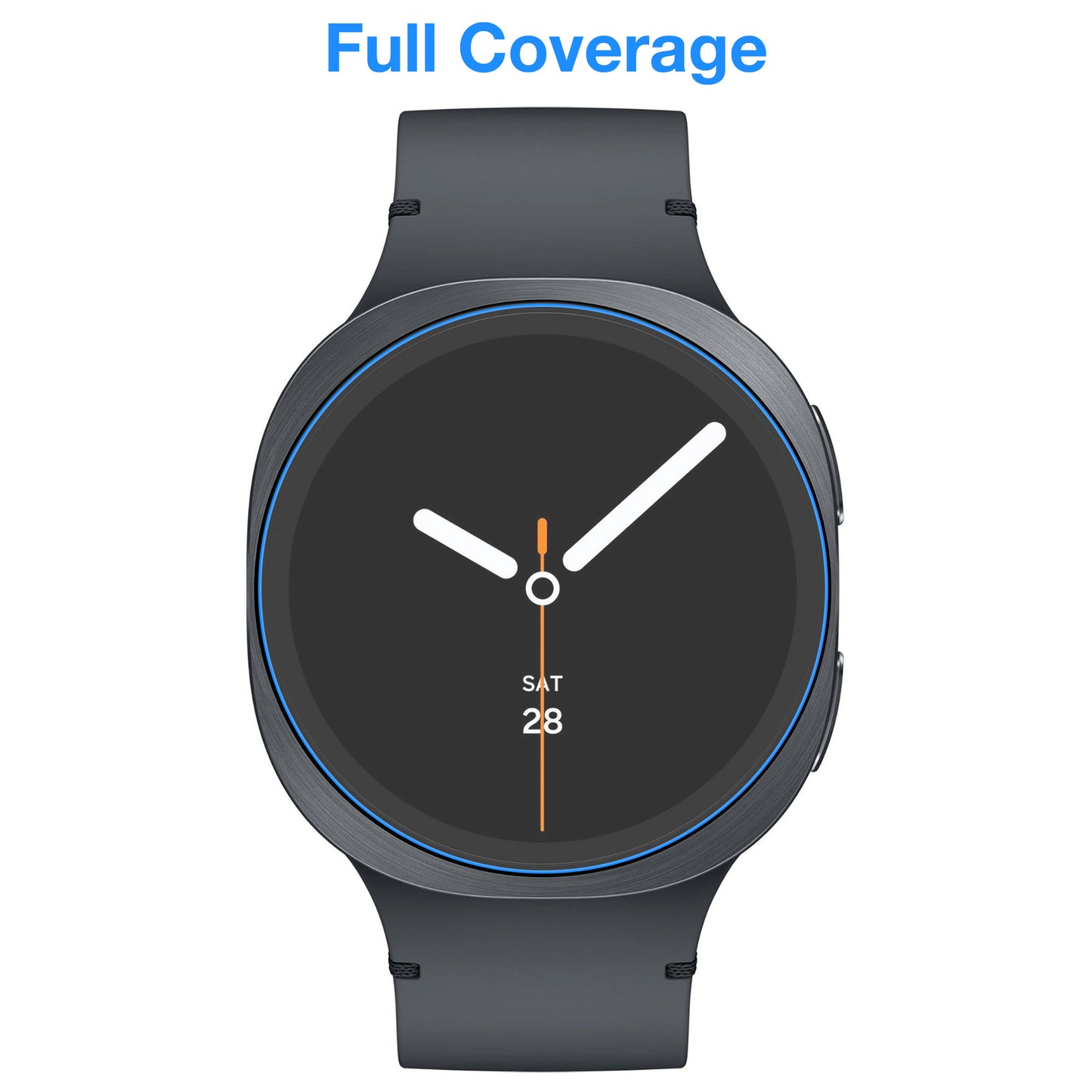 [3 Pack] MEZON Samsung Galaxy Watch8 (44 mm) Ultra Clear TPU Film Screen Protectors – Shock Absorption (Watch 8 44mm, Clear)