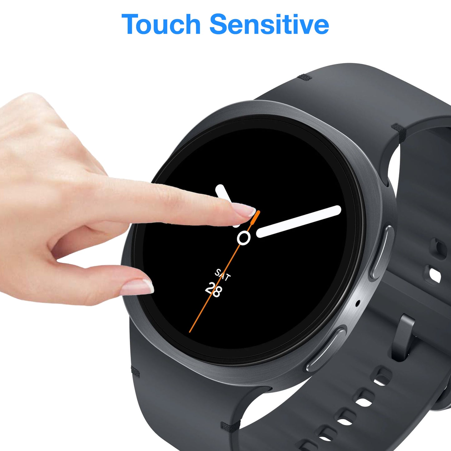 [3 Pack] MEZON Samsung Galaxy Watch8 (44 mm) Ultra Clear TPU Film Screen Protectors – Shock Absorption (Watch 8 44mm, Clear)