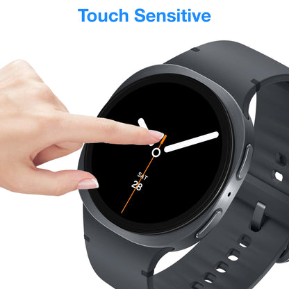 [3 Pack] MEZON Samsung Galaxy Watch8 (44 mm) Ultra Clear TPU Film Screen Protectors – Shock Absorption (Watch 8 44mm, Clear)