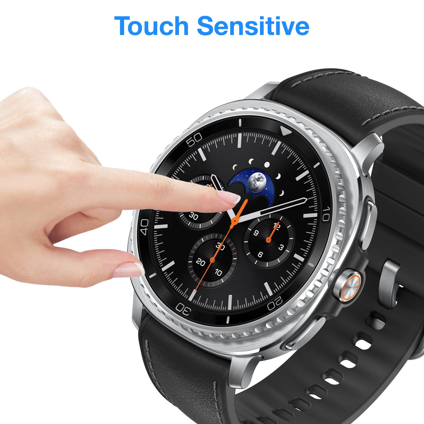 [3 Pack] MEZON Samsung Galaxy Watch8 Classic (46 mm) Ultra Clear TPU Film Screen Protectors – Shock Absorption (Watch 8 Classic 46mm, Clear)