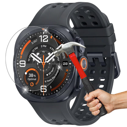 [2 Pack] MEZON Samsung Galaxy Watch Ultra2 2026 (47 mm) Premium Tempered Glass Protector Shock Absorption (Galaxy Watch Ultra2 47mm, 9H)